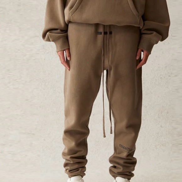 Fear of God Other - Fear Of of God Essentials Brown Taupe Sweatpants Jogger size L.